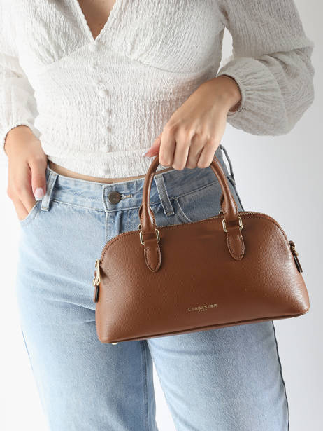 Handtas Sierra Jia Leder Lancaster Beige sierra jia 3 ander zicht 1